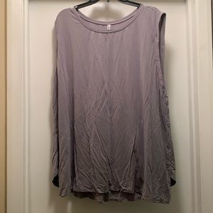 Purple/Grey Fabletics Work Out Tank